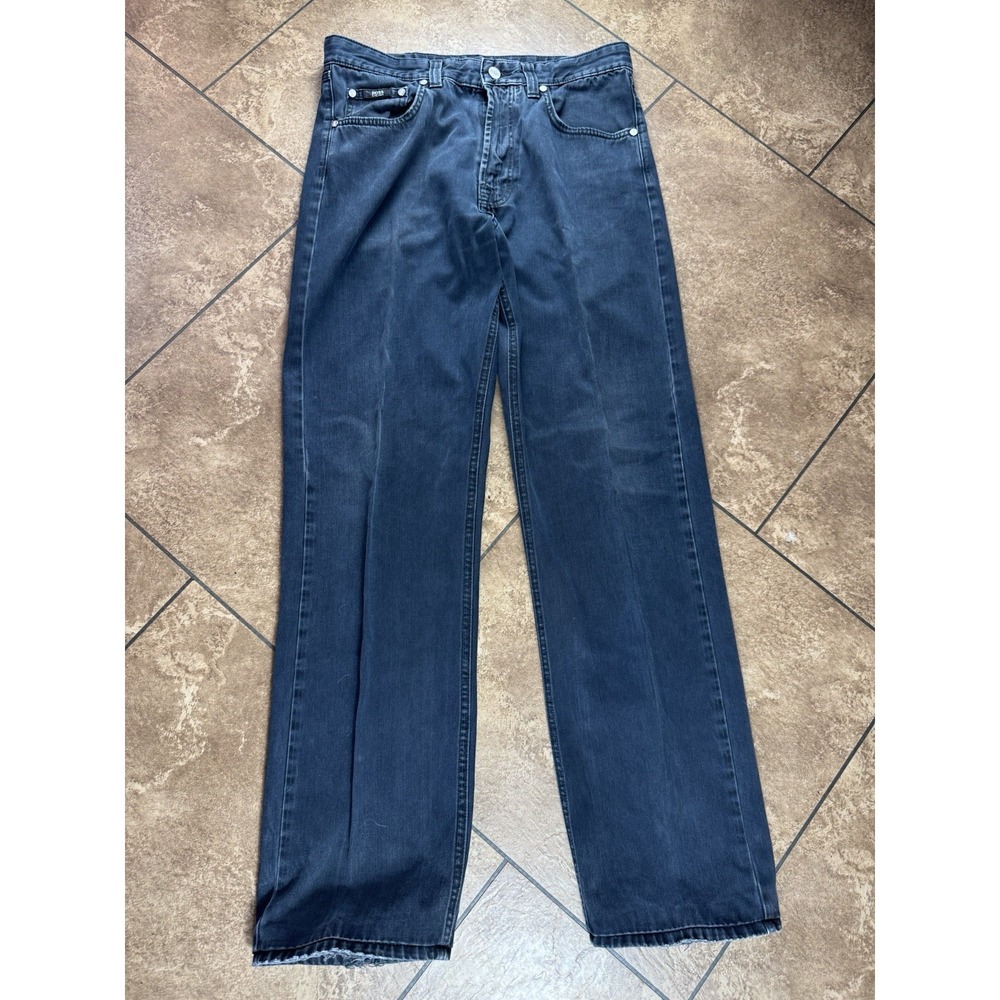 Boss Hugo Boss Men's Alabama Straight Leg Black Jeans - 34x34